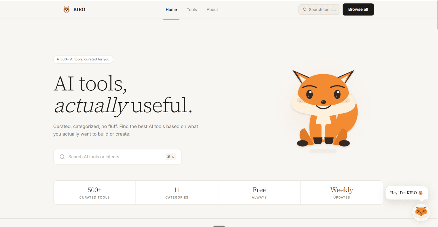 KIRO's fox mascot
